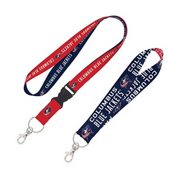 WinCraft Columbus Blue Jackets 2-Pack Lanyard with Detachable Buckle & Key Strap Set