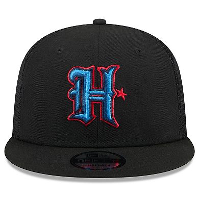 Men's New Era Black Houston Texans Shade 9FIFTY Trucker Snapback Hat