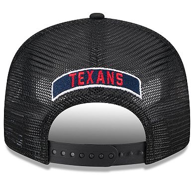 Men's New Era Black Houston Texans Shade 9FIFTY Trucker Snapback Hat