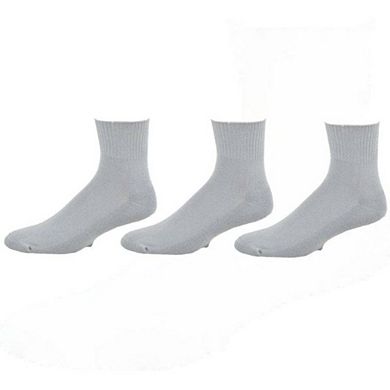 Diabetic Arthritic Cotton Ankle Cushioned 3 Pair Pack Men Socks