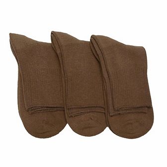 Diabetic Arthritic Cotton Ankle Cushioned 3 Pair Pack Men Socks