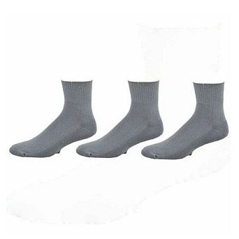 Diabetic Arthritic Cotton Ankle Cushioned 3 Pair Pack Men Socks