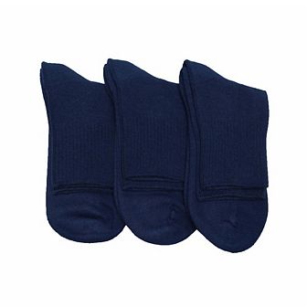 Diabetic Arthritic Cotton Ankle Cushioned 3 Pair Pack Men Socks