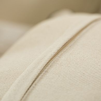 Handwoven Cotton Throw Pillow Cover with Striped Lines