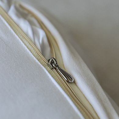 Handwoven Cotton Throw Pillow Cover with Small White Tufted Diamond Pattern and Tassel Corners