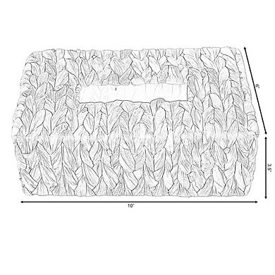 Water Hyacinth Wicker Rectangular Tissue Box Cover