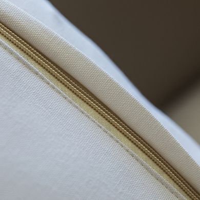 Handwoven Cotton Throw Pillow Cover with Large White Tufted Diamond Pattern with Filler
