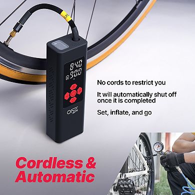 Digital Tire Inflator 7800mAh/11.1V Battery Capacity With Portable Power Bank