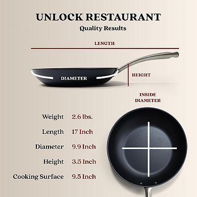 Alva Black Angus Carbon Steel Pan Pre-Seasoned with Natural Mineral Oil Nonstick Frying Pan