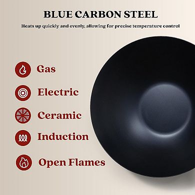 Alva Forest 12" Carbon Steel Wok