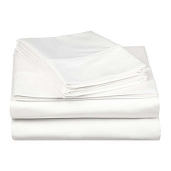 SUPERIOR Egyptian Cotton 530 Thread Count Solid Deep Pocket Sheet Set with Pillowcases