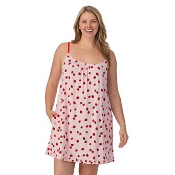 Plus Size Beauty Sleep Social Shirred Chemise