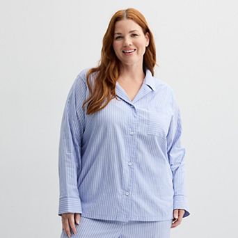 Plus Size Sonoma Goods For Life® Woven Pajama Top