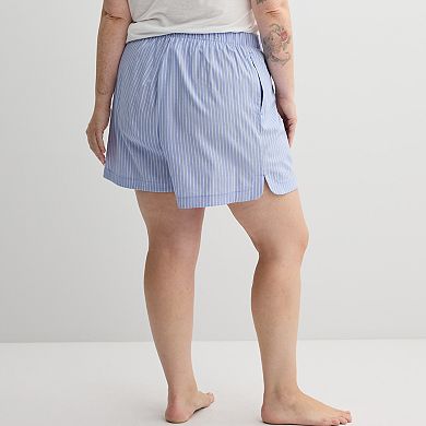 Plus Size Sonoma Goods For Life® Woven Pajama Shorts