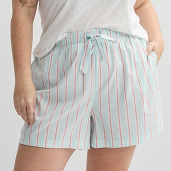 Plus Size Sonoma Goods For Life® Woven Pajama Shorts