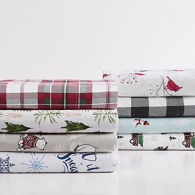 Truly Soft Print Flannel Sheet Set