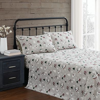 Truly Soft Print Flannel Sheet Set