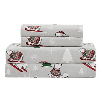 Truly Soft Print Flannel Sheet Set