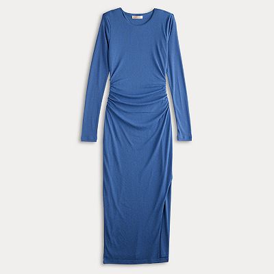 sequin bodycon dress lucy in the sky Ruched Sleeves Bodycon Dress