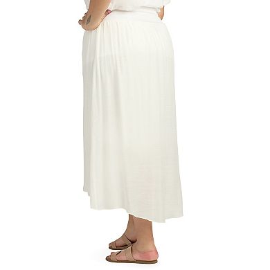 Plus Size AB Studio High-Low Maxi Skirt