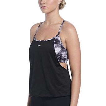 Women's Nike Swim Floral Layered Tankini Top