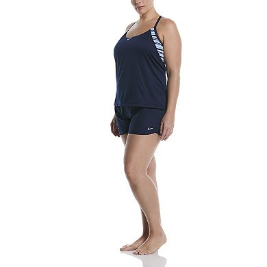 Plus Size Nike Layered Tankini Swim Top