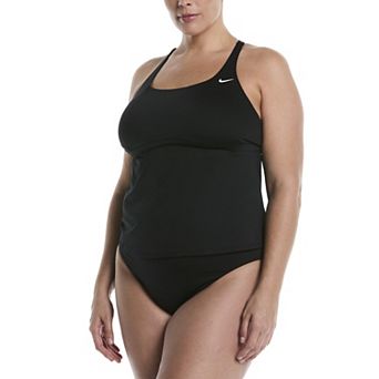 Plus Size Nike Essential Squareneck Tankini Top