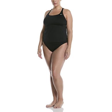 Plus Size Nike Essential Squareneck Tankini Top