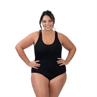 Women's Dolfin Aquashape Solid Scoopneck One-Piece Swimsuit