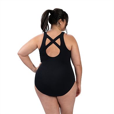 Women's Dolfin Aquashape Solid Scoopneck One-Piece Swimsuit