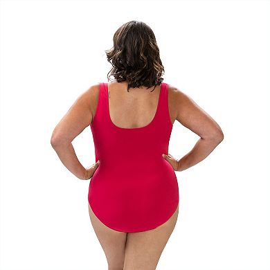 Women's Dolfin Aquashape Solid Scoop Back One-Piece Swimsuit