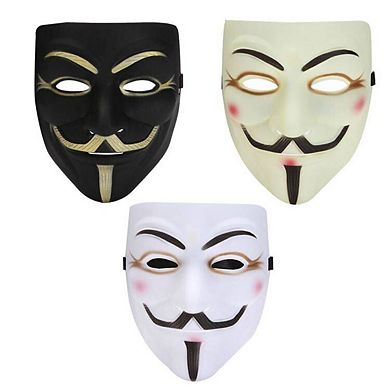 Hacker Mask V For Vendetta Mask For Kids Women Men Halloween Costume
