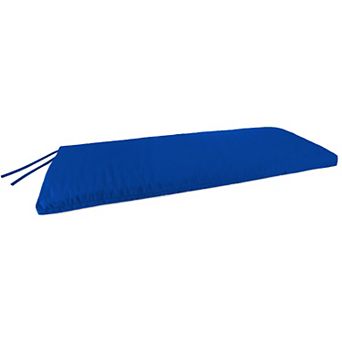 Jordan Manufacturing Sunbrella Canvas Regatta Rectangular Knife Edge Outdoor Settee Swing Bench Cushion