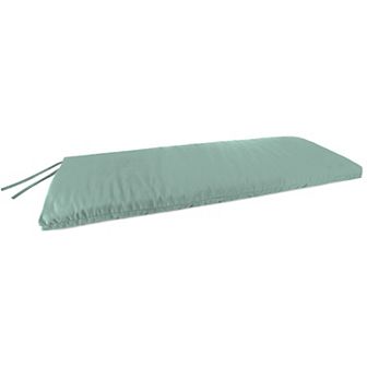 Jordan Manufacturing Sunbrella Canvas Regatta Rectangular Knife Edge Outdoor Settee Swing Bench Cushion