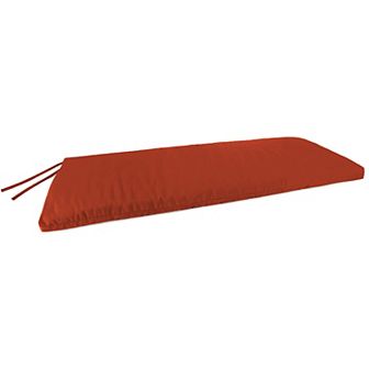Jordan Manufacturing Sunbrella Canvas Regatta Rectangular Knife Edge Outdoor Settee Swing Bench Cushion
