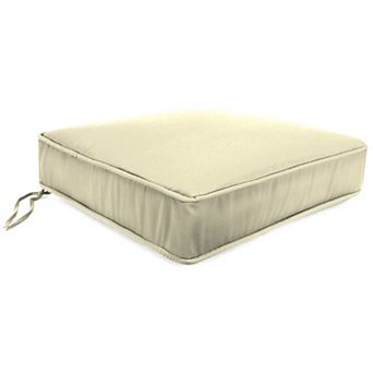 Jordan Manufacturing Sunbrella Canvas Regatta Rectangular Boxed Edge Outdoor Deep Seat Cushion