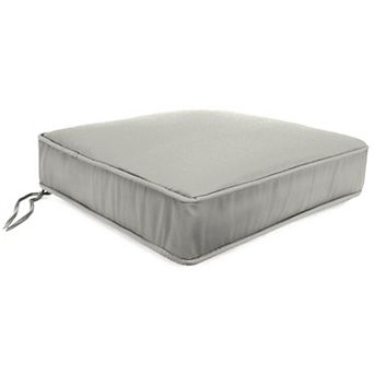 Jordan Manufacturing Sunbrella Canvas Regatta Rectangular Boxed Edge Outdoor Deep Seat Cushion