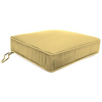 Jordan Manufacturing Sunbrella Canvas Regatta Rectangular Boxed Edge Outdoor Deep Seat Cushion