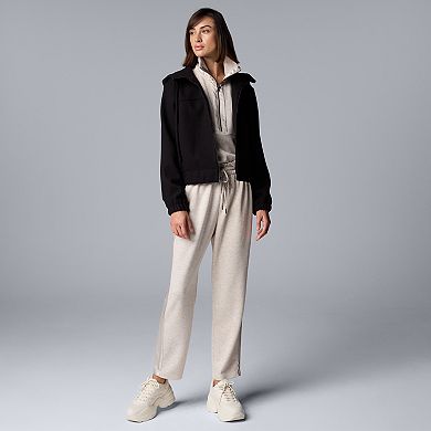 Women's Simply Vera Vera Wang Mixed Media Tapered Pants
