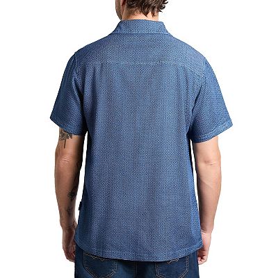 Men's WEARFIRST Short Sleeve Button-Down Chambray Shirt