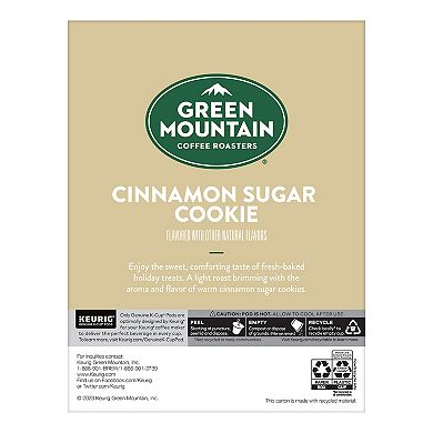 Keurig Green Mountain Coffee Roasters Cinnamon Sugar Cookie Keurig Single-Serve K-Cup Pods, Light Roast Coffee, 24 Count