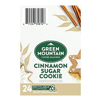 Keurig Green Mountain Coffee Roasters Cinnamon Sugar Cookie Keurig Single-Serve K-Cup Pods, Light Roast Coffee, 24 Count