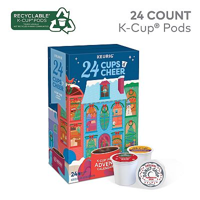 Keurig 24 Cups of Cheer 2024 Advent Calendar Variety Pack, Single