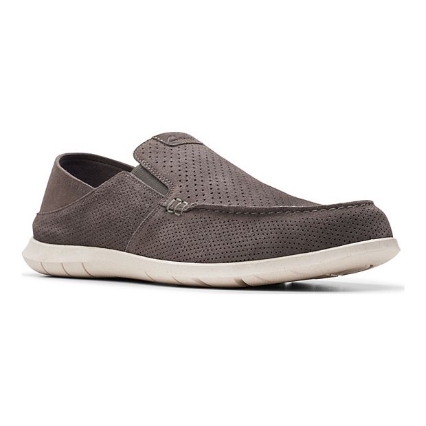 Clarks grey suede shoes deals