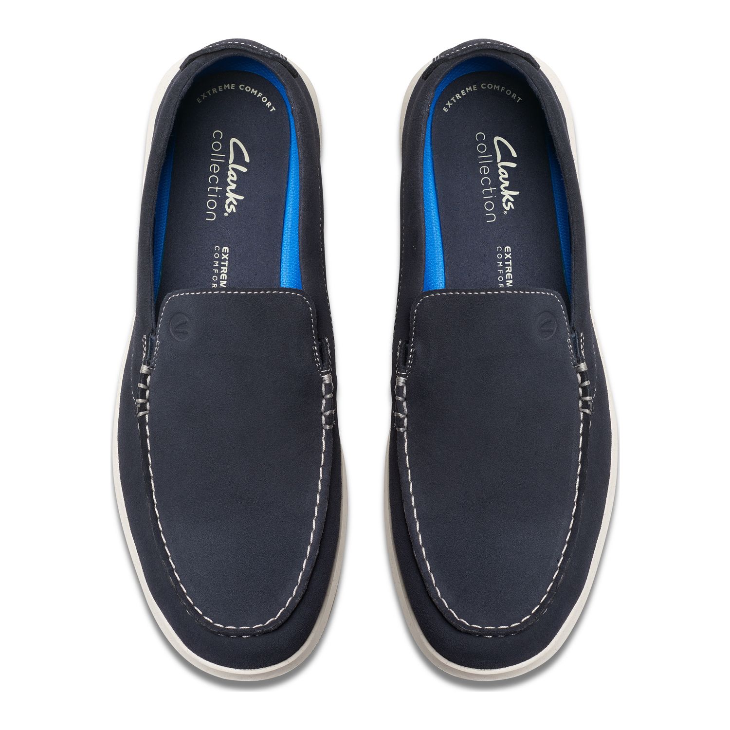 Clarks Homme Malwood Step Mocassin, Noir (Cuir Noir), 42 EU