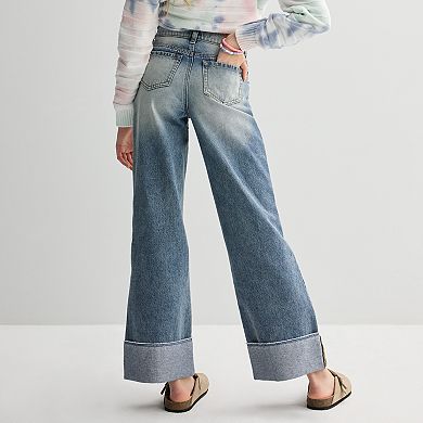Girls 7-20 Limited Too Cuffed Wide Leg Pants