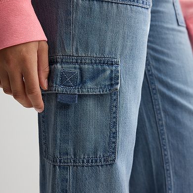 Girls 7-20 Limited Too Denim Cargo Pants