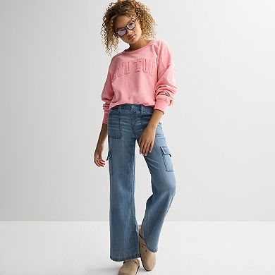Girls 7-20 Limited Too Denim Cargo Pants