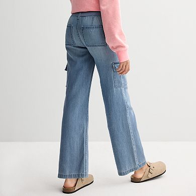 Girls 7-20 Limited Too Denim Cargo Pants