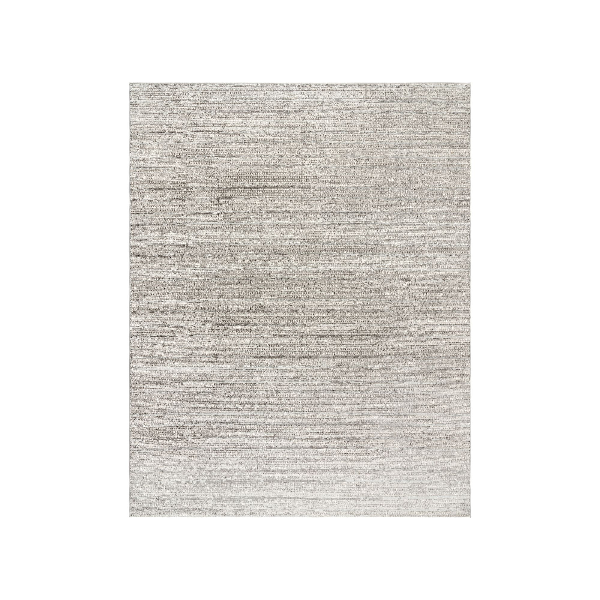 Gertmenian Missha Dario Linear Pattern Area Rug, Ivory Gray